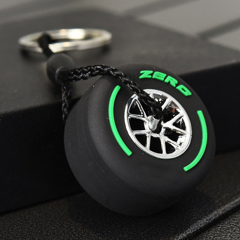 Wholesale Soft Rubber Small Tire Keychain