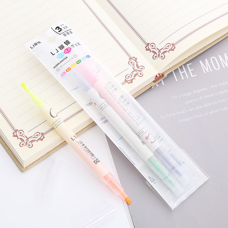 Wholesale Plastic 6-color Marking Emphasis Marking Pen