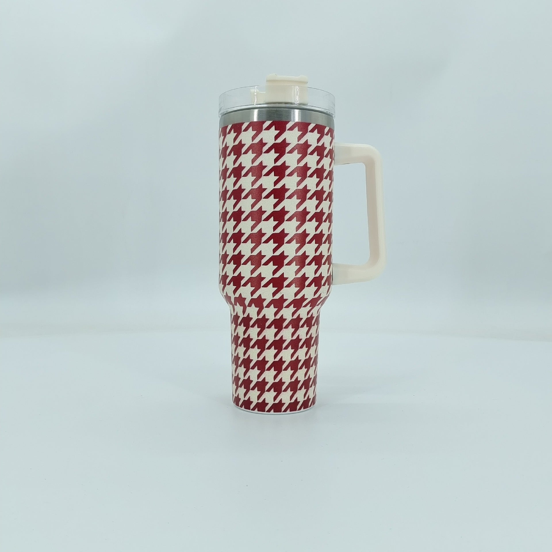 Wholesale Tumbler Qianniao Grid Double-layer Stainless Steel Large Capacity Ice Bullies Cup