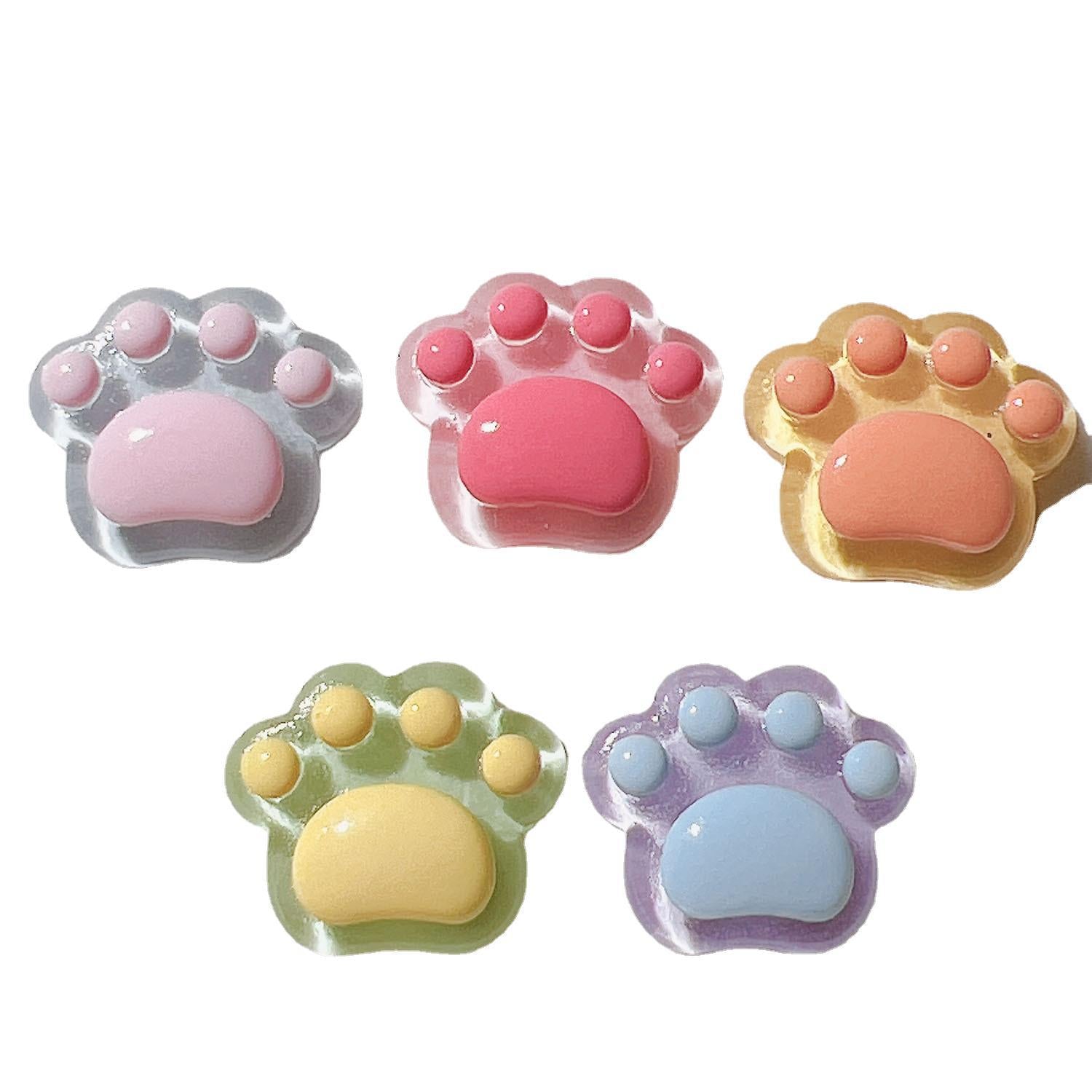 Wholesale 20pcs Resin AccessoriesDIY Accessories Handmade Materials Shoe Buckles Hat Patch Cream Glue Mini Transparent Soles