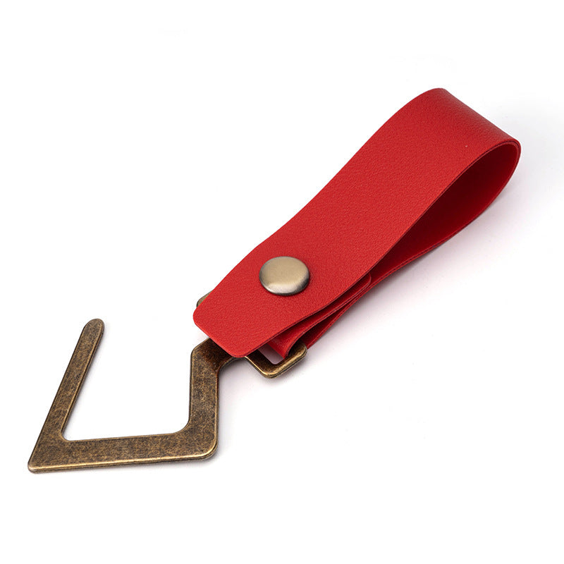 Wholesale Metal Hook Leather Keychain