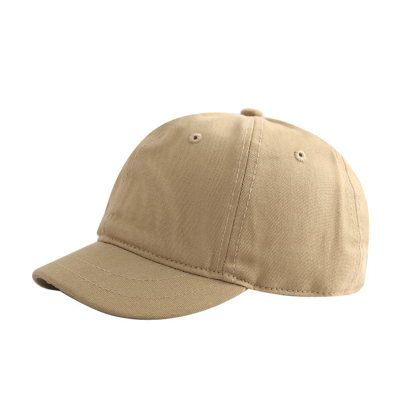 Wholesale Short Brim Retro Solid Color Baseball Cap Soft Top Cap