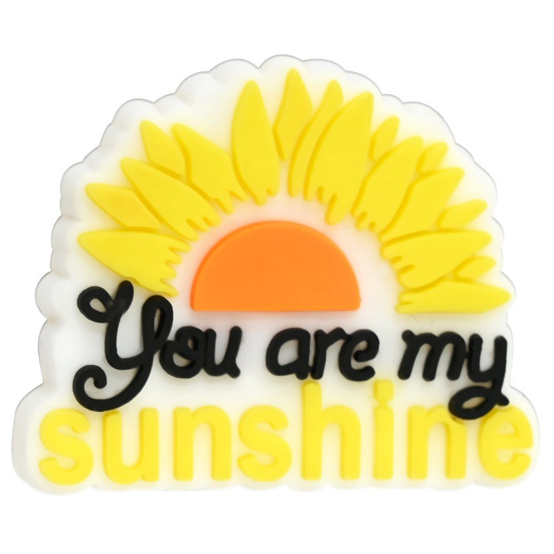 Wholesale  Random 100pcs/pack  Cartoon Sunflower Series Beads