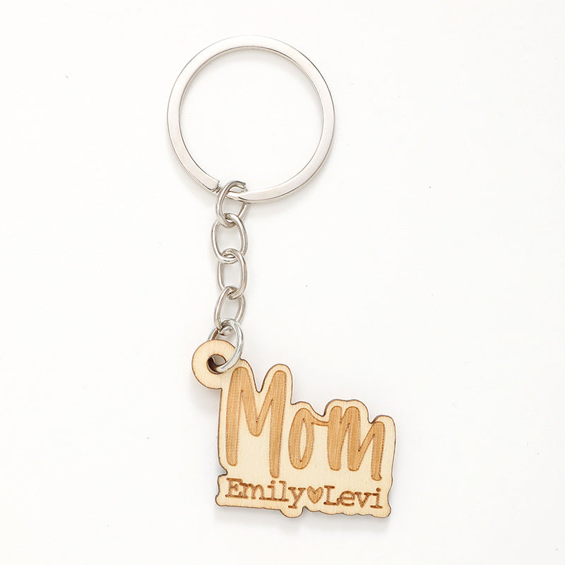 Wholesale Letter Wooden Keychains