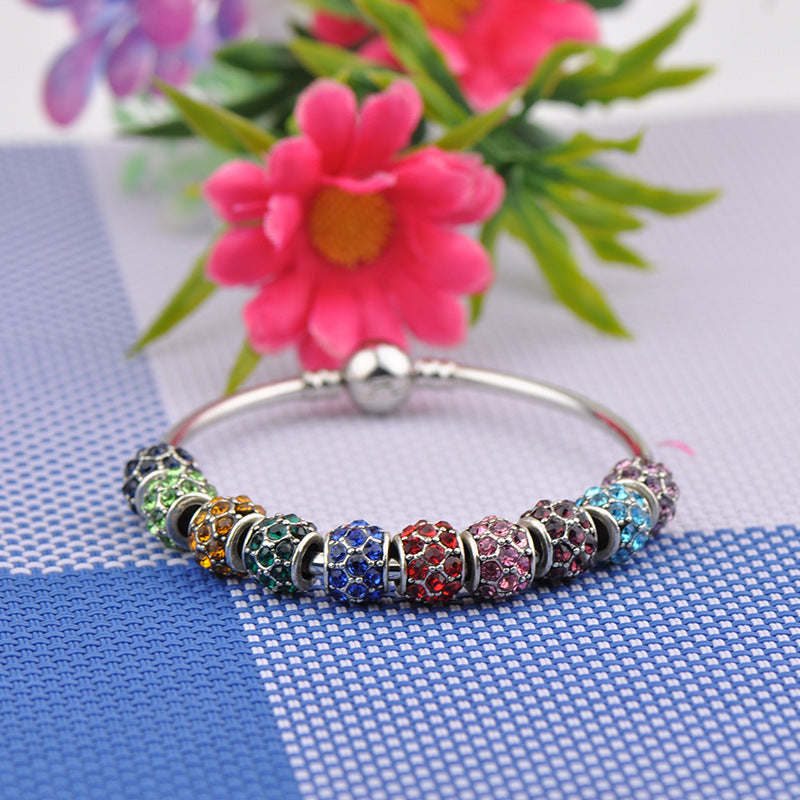 Wholesale 10pcs/pack Small Flower Alloy Big Hole Beads Accessories