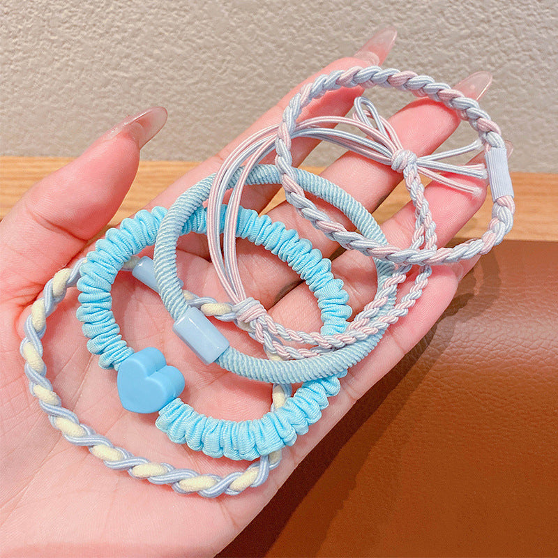 Wholesale Colored Large Circle Children's Hair Free Rubber Band Hair Rope