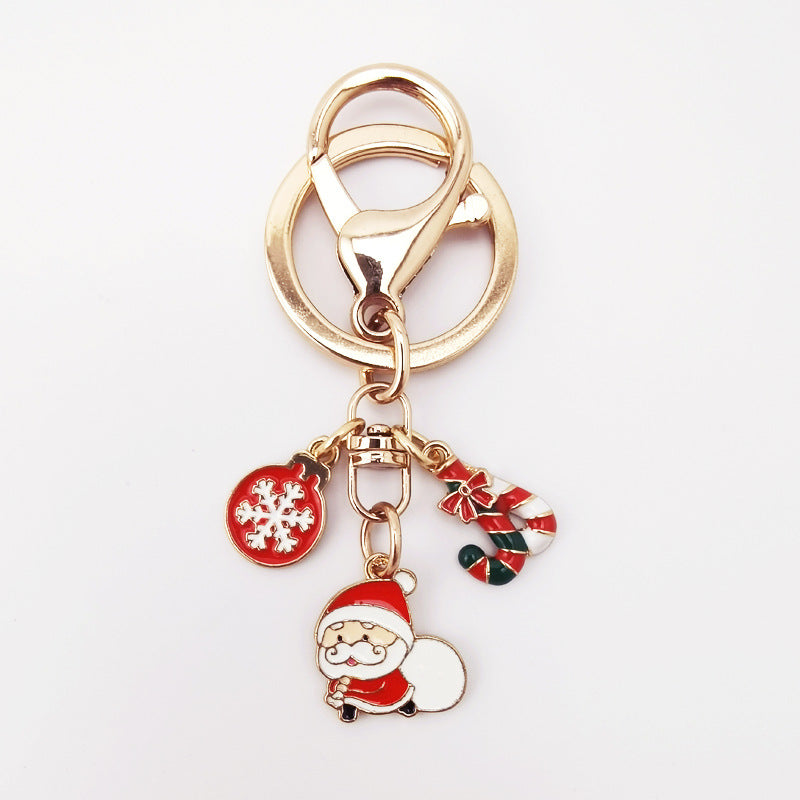 Wholesale Christmas Santa Claus Christmas Tree Keychain