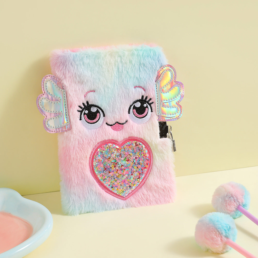 Wholesale Cartoon plush book with a lock