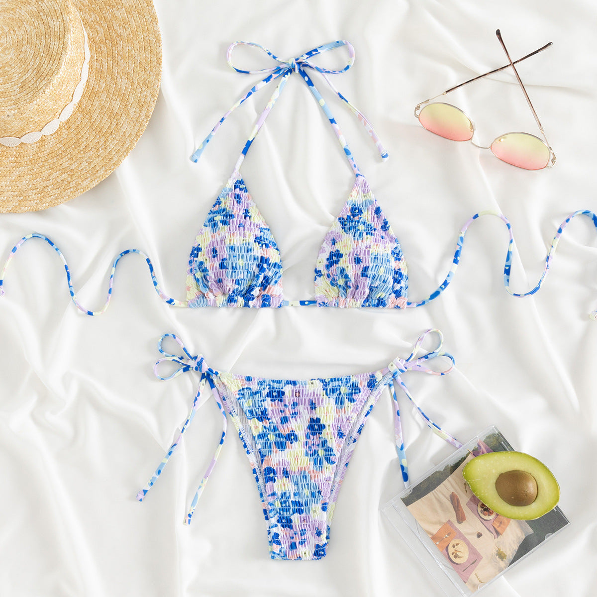 Wholesale Two-piece printed swimsuit