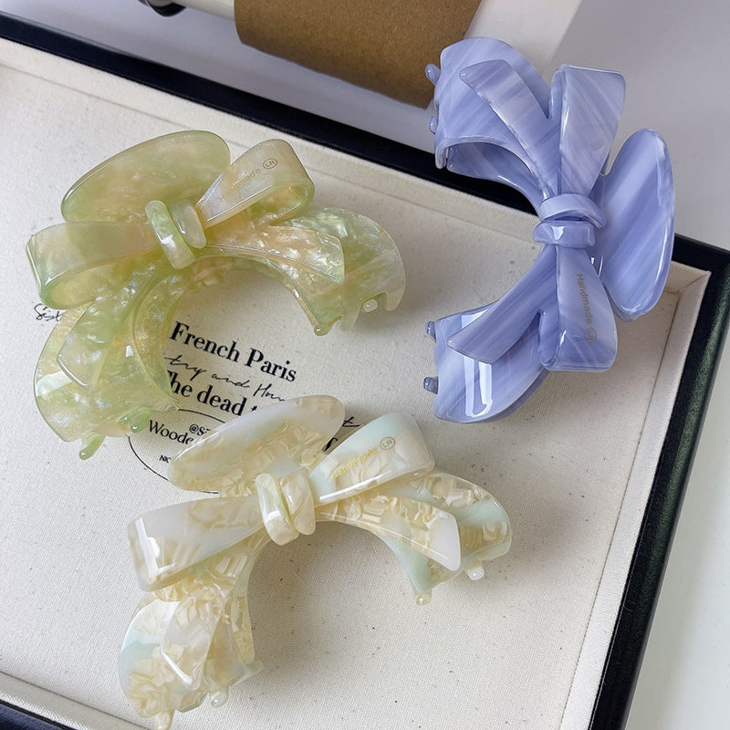 Wholesale Bow Acetate Arch Updo Shark Clip