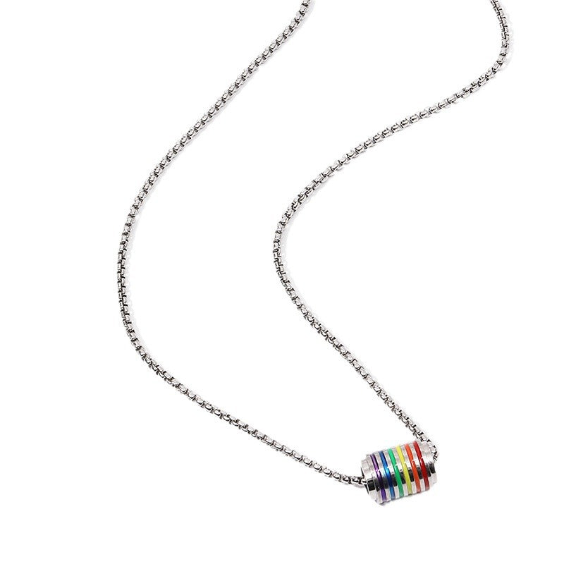 Wholesale Rainbow Runner Titanium Steel Necklace