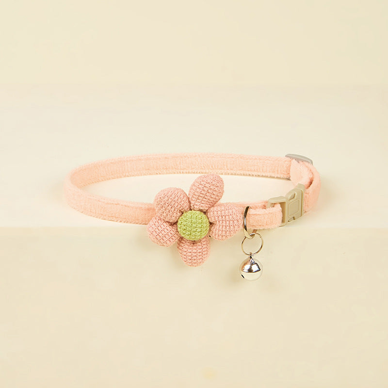 Wholesale Cute Flower Adjustable Bell Traction Collar