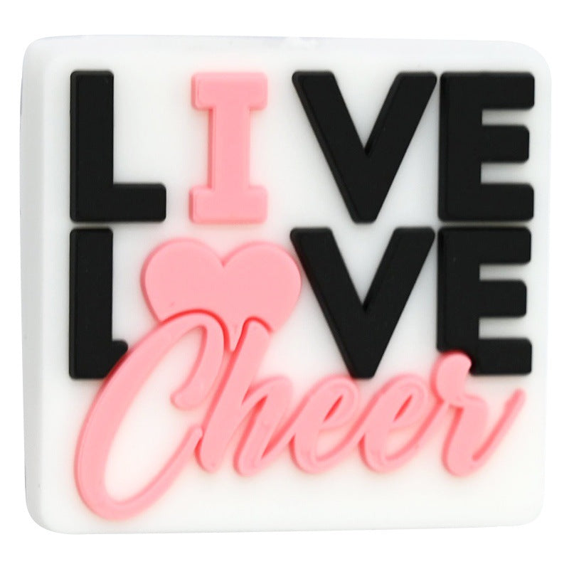 Wholesale  Random 100pcs/pack   Cheerleader Series Beaded DIY Charcoal Beads