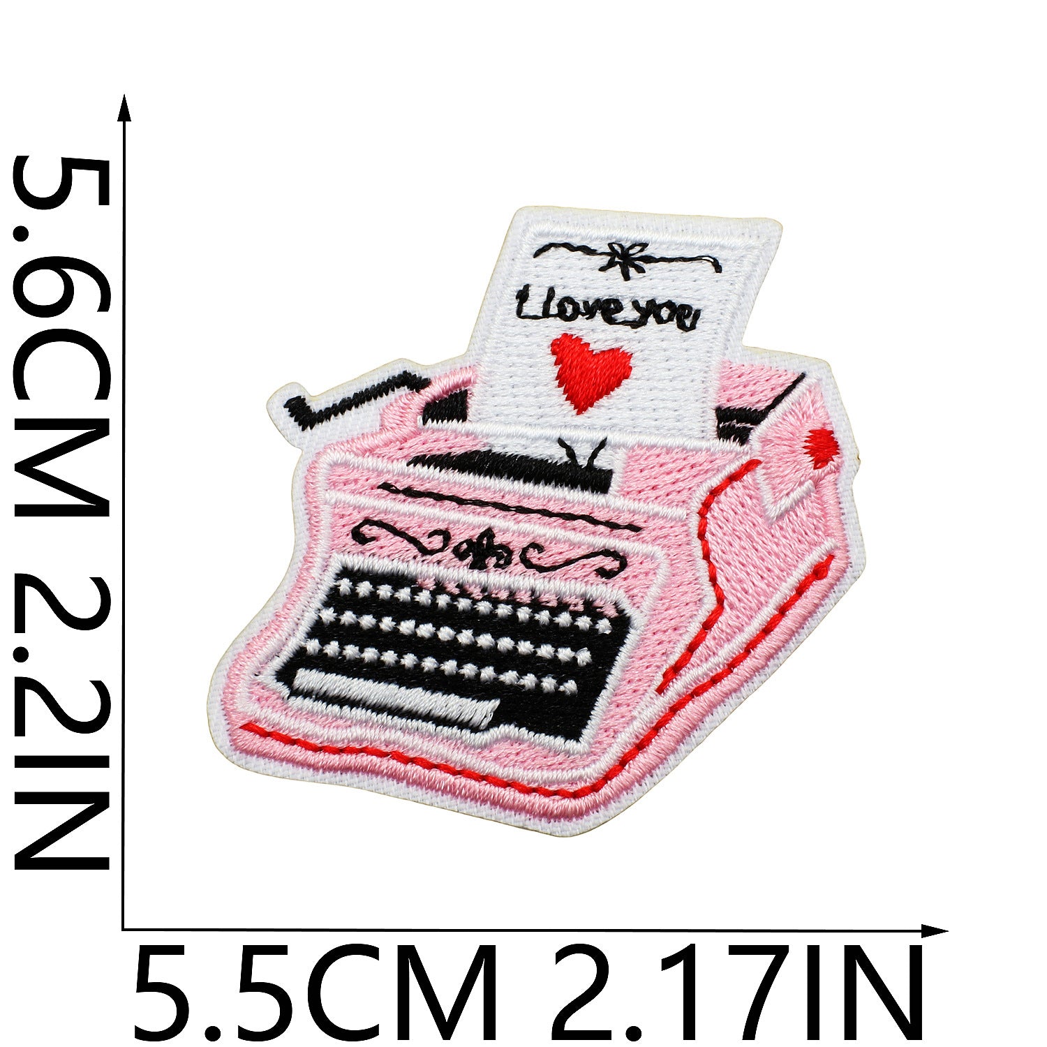 Wholesale Sweet Embroidered Cloth Sticker Valentine Bear Patch Sticker