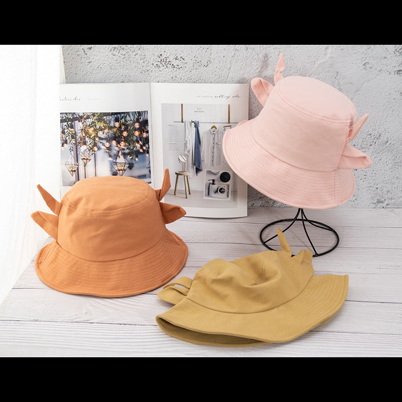 Wholesale Cute cow pattern horn bucket hat