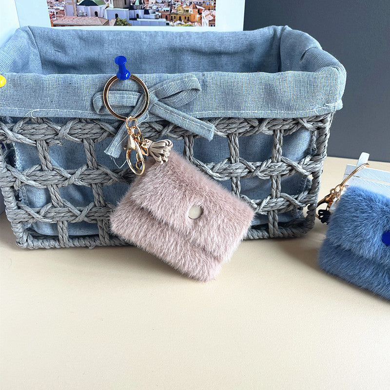 Wholesale Mini Plush Coin Wallet Keychain
