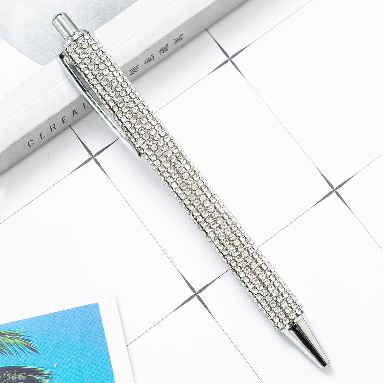 Wholesale Pressing Rhinestone Metal Pens