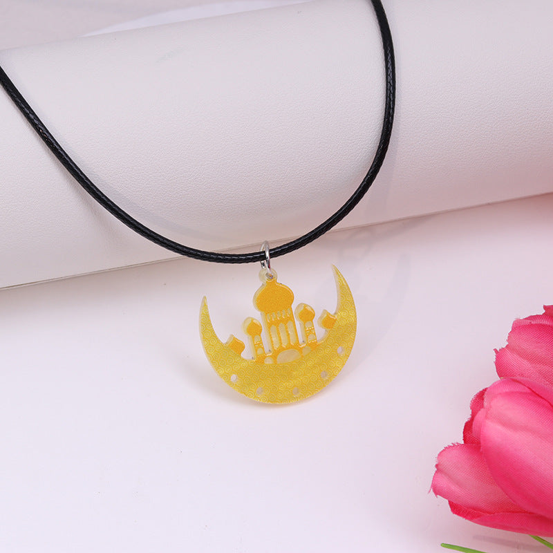 Wholesale Moon Star Acrylic Pendant