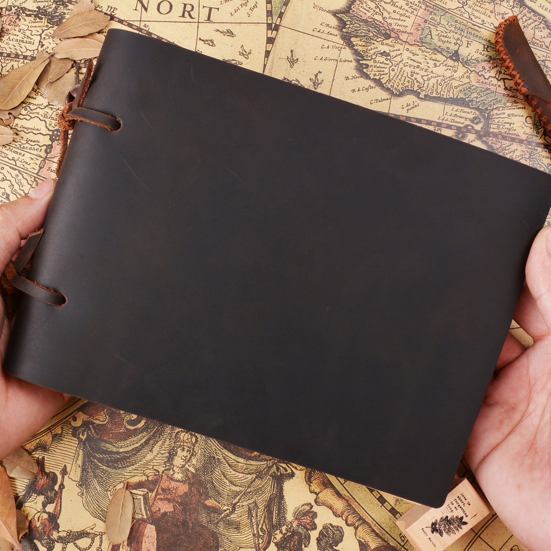 Wholesale Vintage Handmade Cowhide Leather Notepad