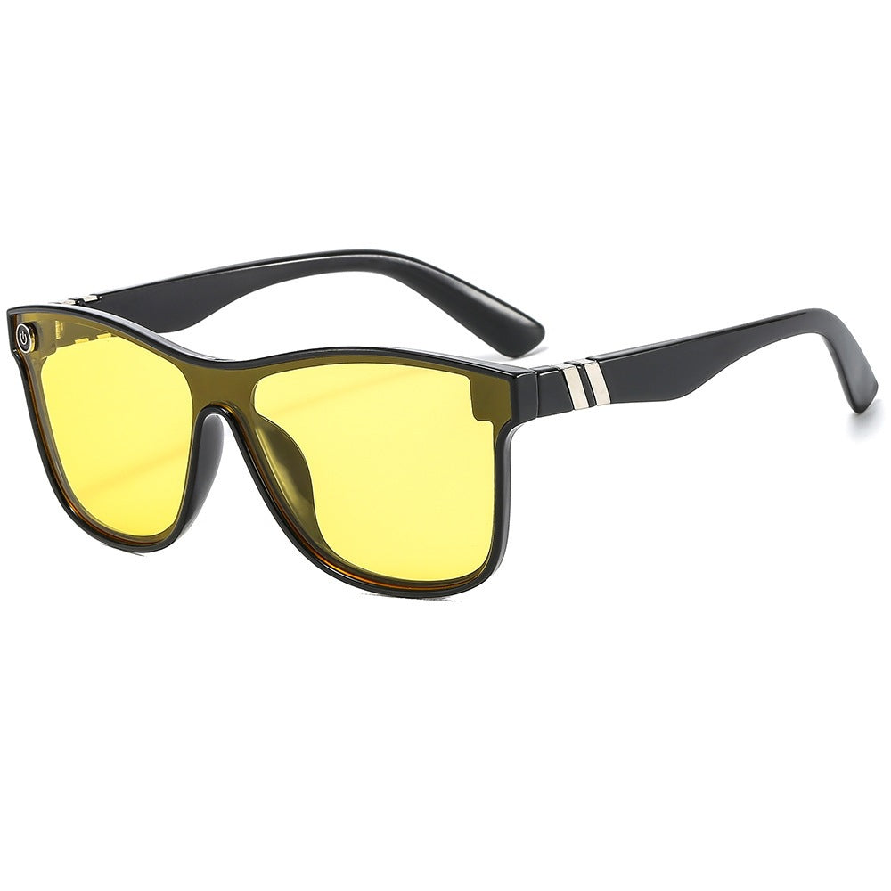 Wholesale Colorful One-piece Cycling PC Sunglasses