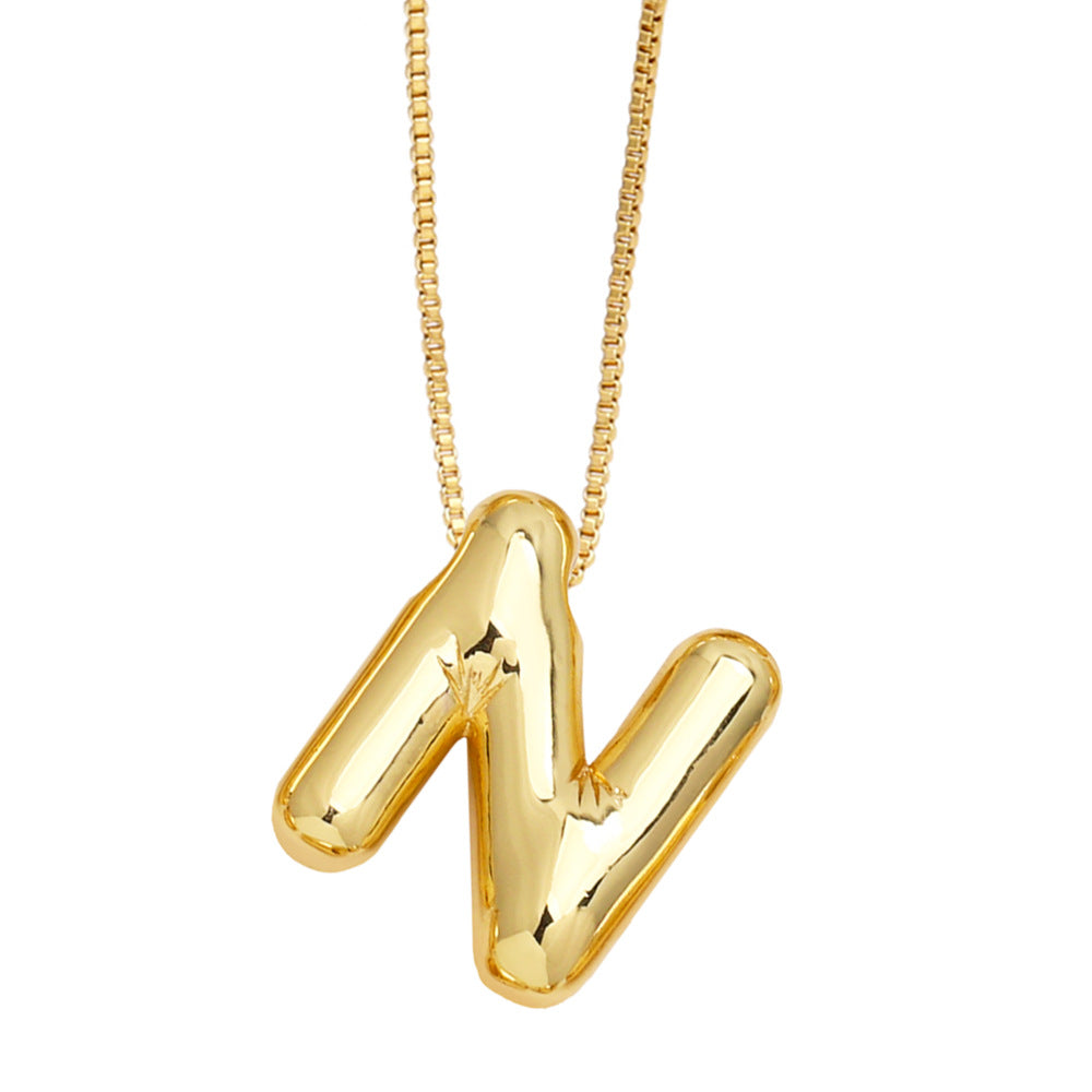 Wholesale 26 English Letters Necklace Clavicle Chain