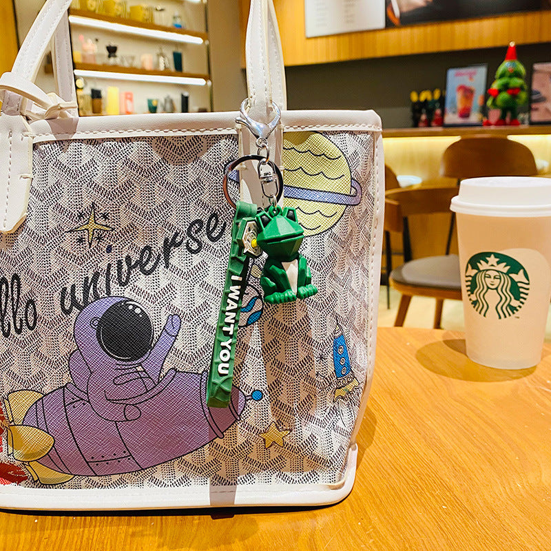 Wholesale Cartoon Faceted Geometric Animal Three-dimensional Doll Resin Key Chain