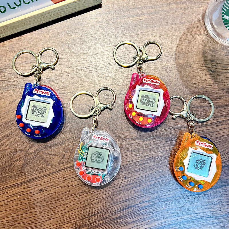 Wholesale Electronic virtual pet cultivation game console creative keychain