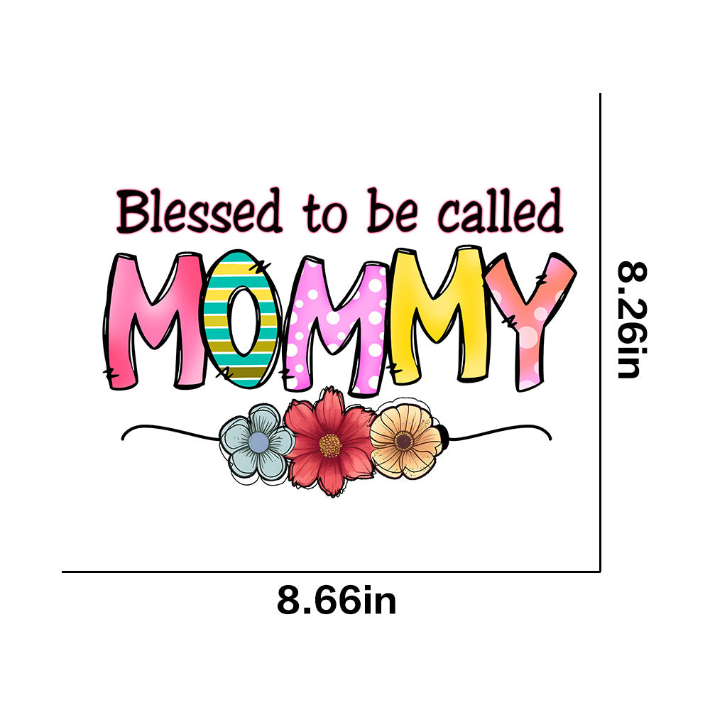 Wholesale 10pcs/pack Hot Stamping  Mother' s Day Theme Letter Flower Peach