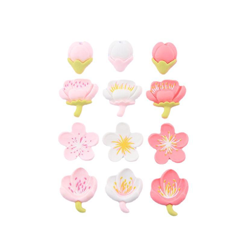 Wholesale Flower Stamens Resin Cream Glue Phone Case