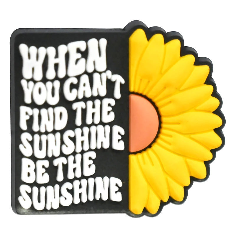 Wholesale  Random 100pcs/pack  Cartoon Sunflower Series Beads