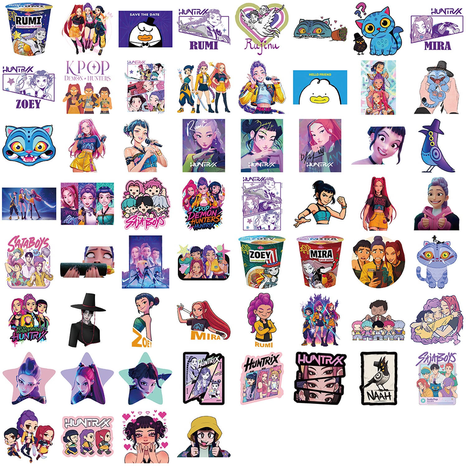 Wholesale Charming Character Stickers DIY Decorative Waterproof Stickers