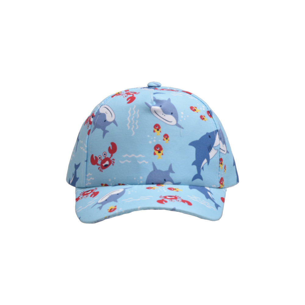 Wholesale children's hat little dinosaur small crocodile small sailing boy peaked cap baby baseball cap sun protection hat