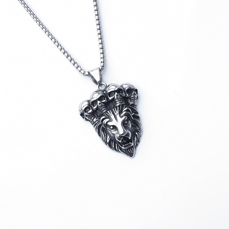 Wholesale bat heart cross with stainless steel necklace