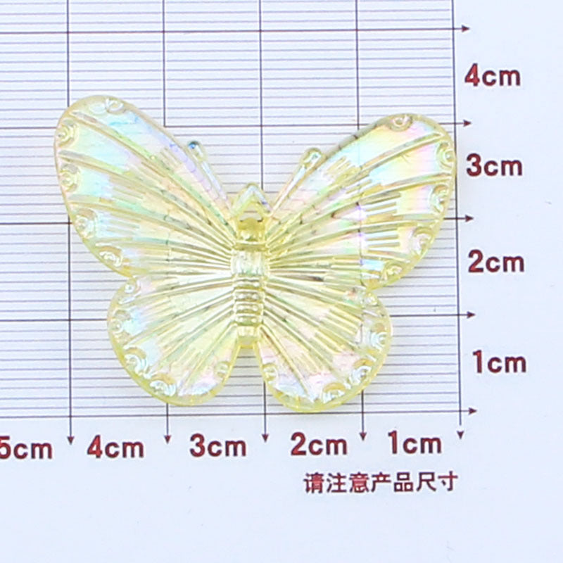 Wholesale Laser Butterfly Resin Cream Glue Phone Case
