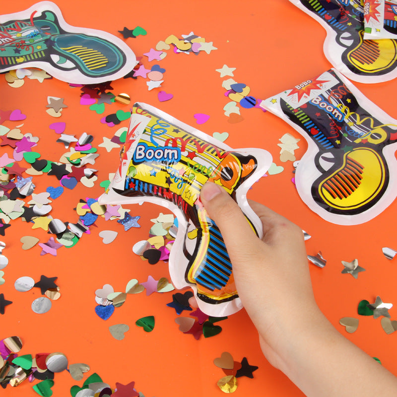 Wholesale Automatic Inflatable Fireworks Gun Inflatable Fireworks Handheld Wedding Birthday Party Atmosphere Salute