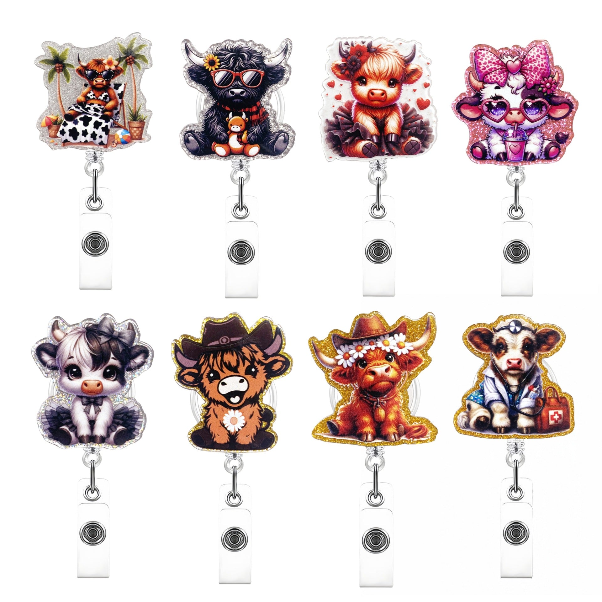 Wholesale Lovely Animal Retractable Keychain