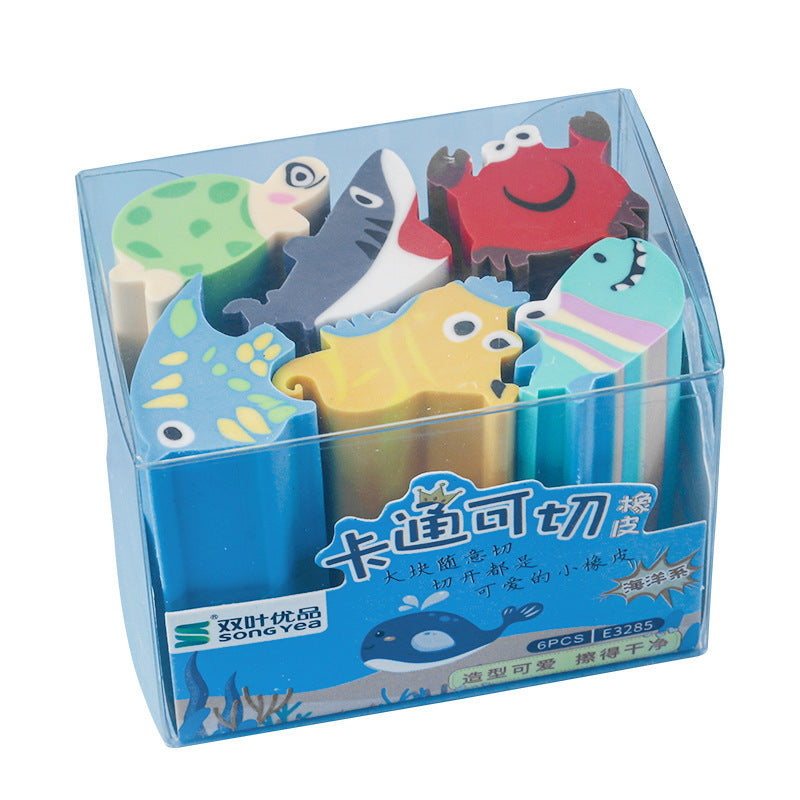 Wholesale Children's Small Animal Desserts Simulation Cartoon Rubber Eraser