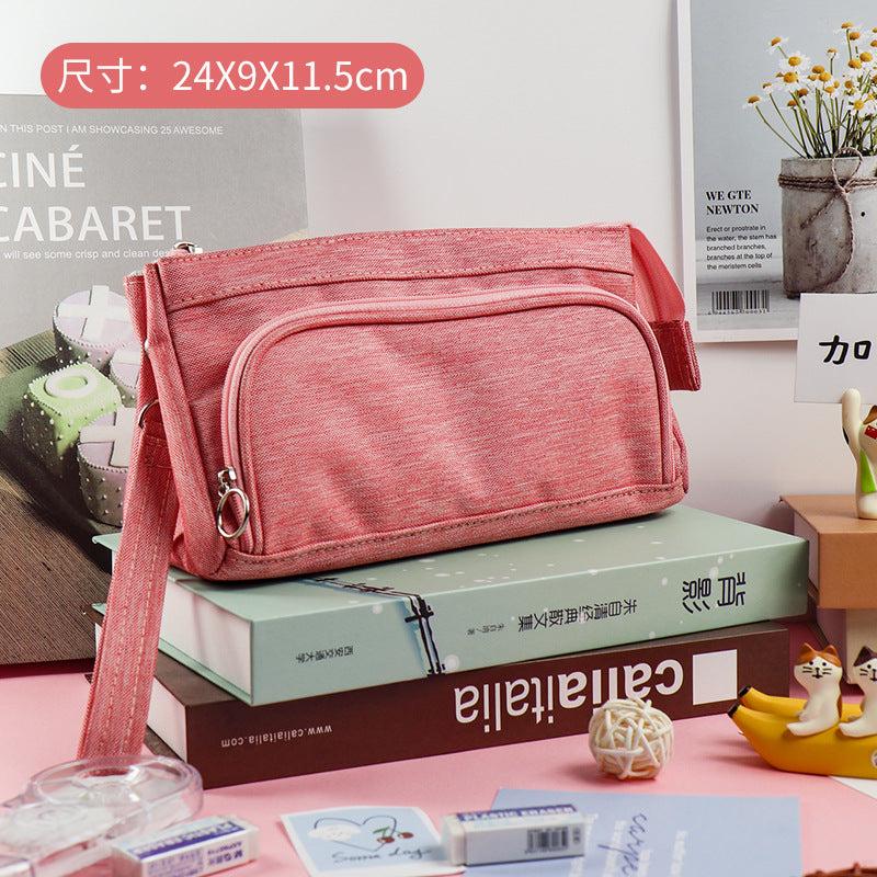 Wholesale Canvas High-capacity Pencil Case