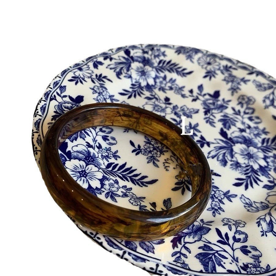 Wholesale Vintage Acrylic Geometric Irregular Ring Resin Bracelet