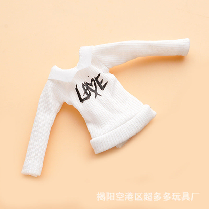 Wholesale Fresh Style Mini Design 11 Inch Autumn Clothes Single Piece Doll Clothes Fashionable for Teenagers