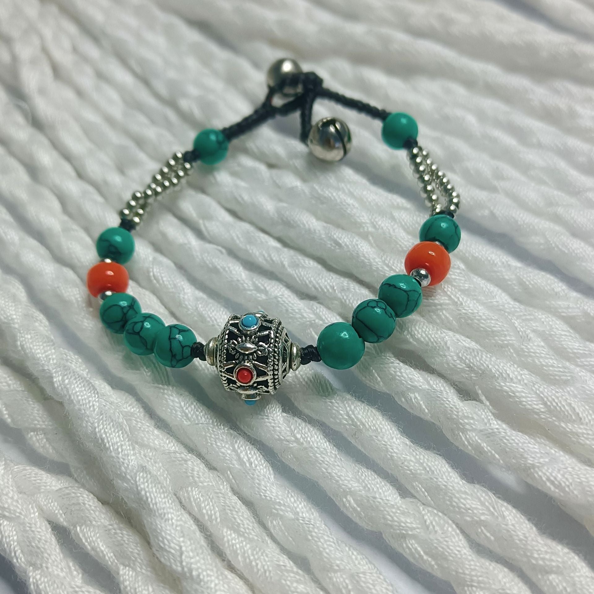 Wholesale Ethnic Style Natural Stone Vintage Handwoven Bracelet