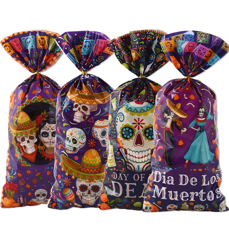 Wholesale Halloween Skull Candy Bag Packaging