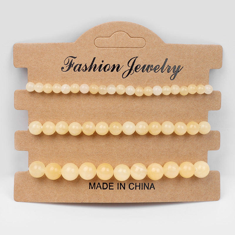 Wholesale 4mm6mm8mm Natural Stone Beads Bracelet