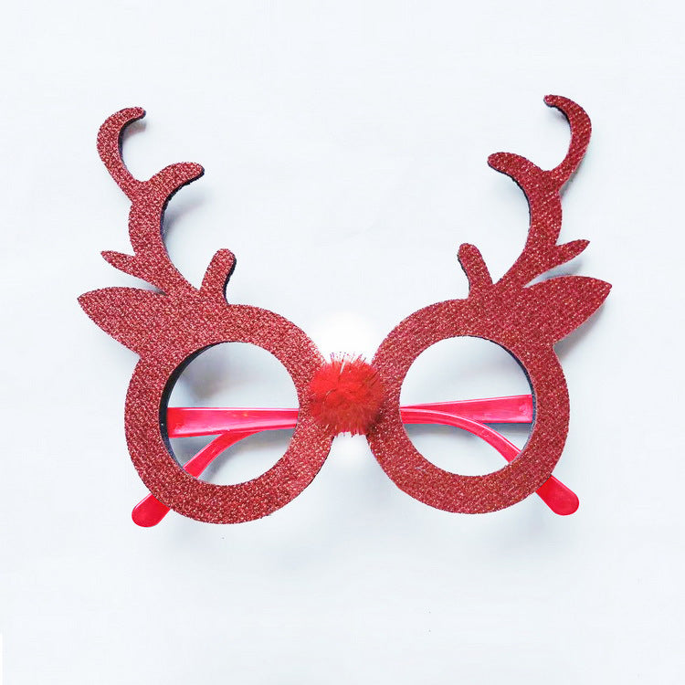 Wholesale New Christmas Decoration for Adults Kids Toys Gifts for The Elderly Snowman Antlers Creative Glasses