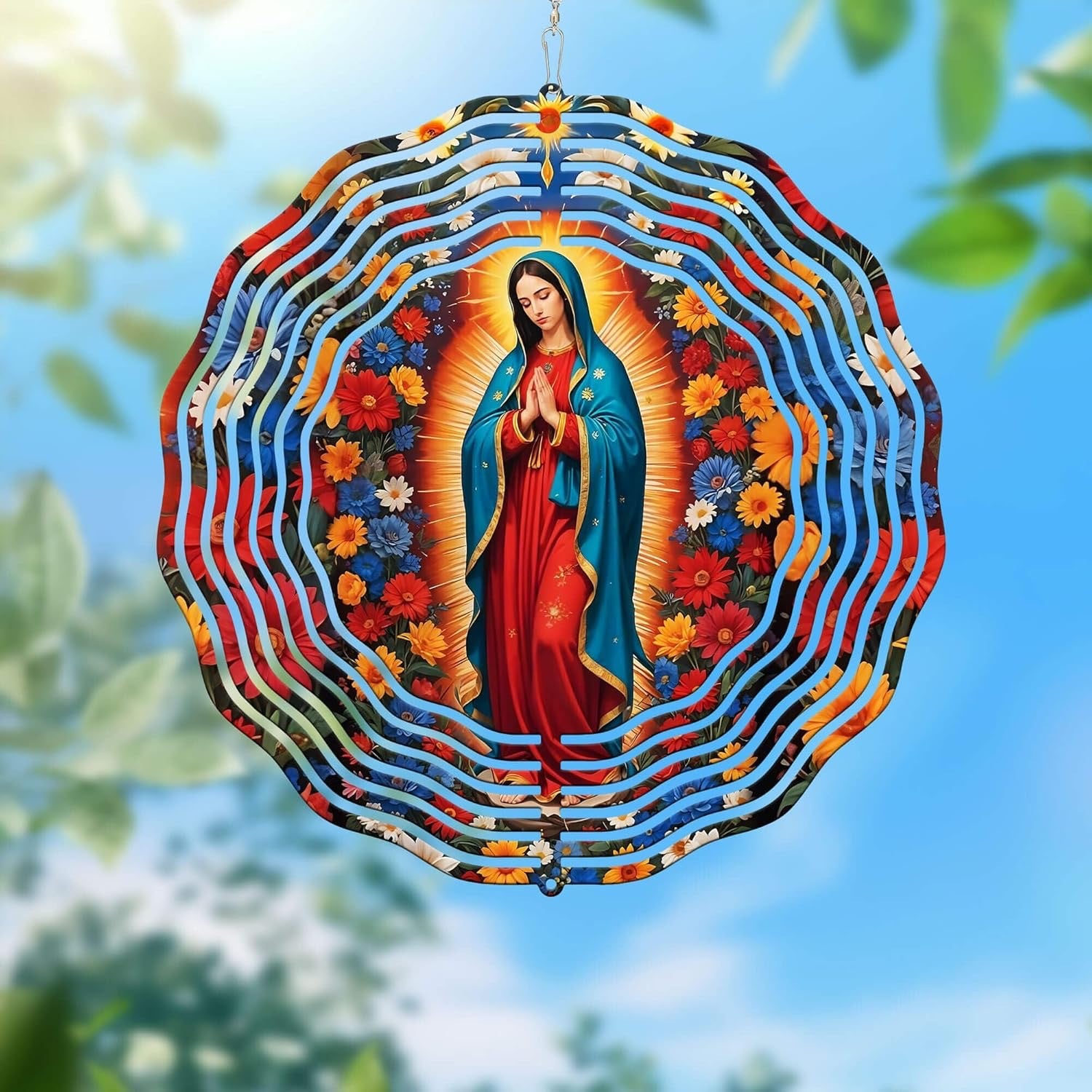 Wholesale animal wind-turning ornaments outdoor 3D rotating wind chimes