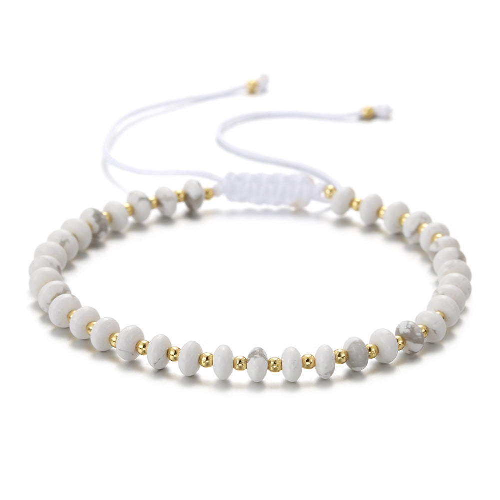 Wholesale Hand Woven Natural Stone Bracelet
