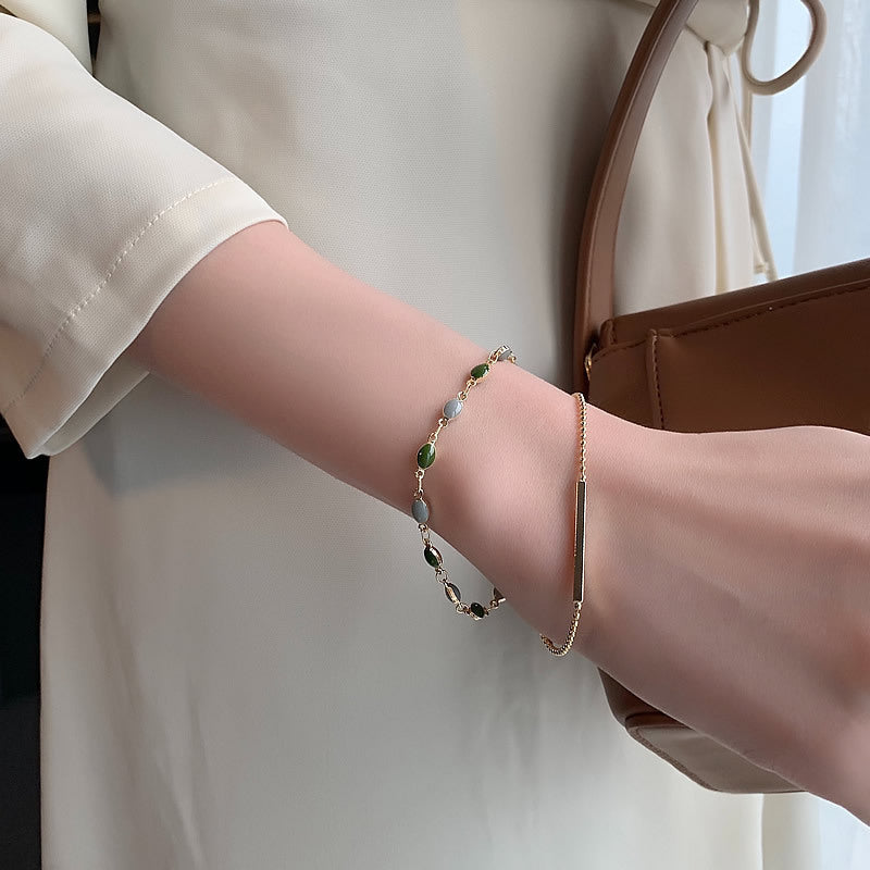 Wholesale French Vintage Gold-plated Zirconia Bracelet