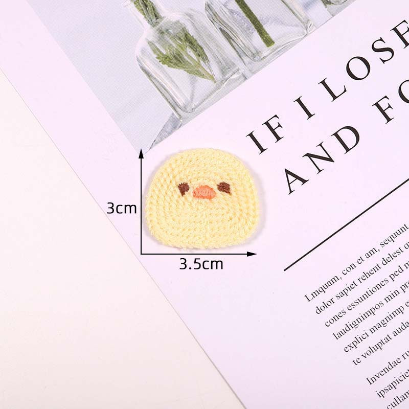 Wholesale 10pcs Cute Animal Head Cartoon Embroidery Patches