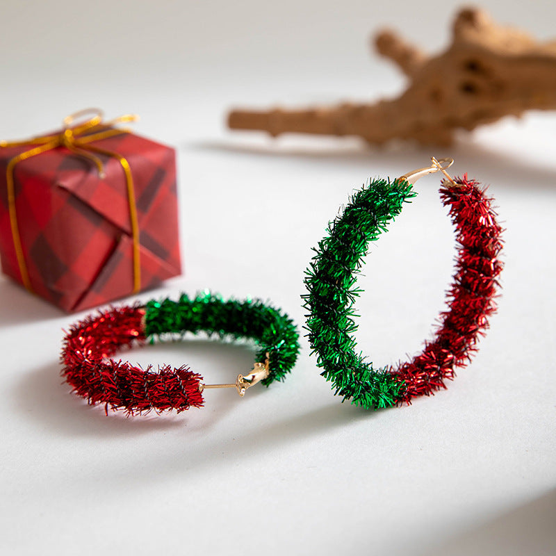 Wholesale Christmas tree bow earrings bell Christmas earrings