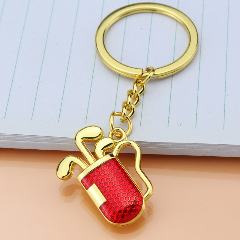 Wholesale Golf Barrel Metal Keychain
